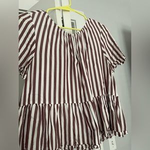 Madewell peplum shirt